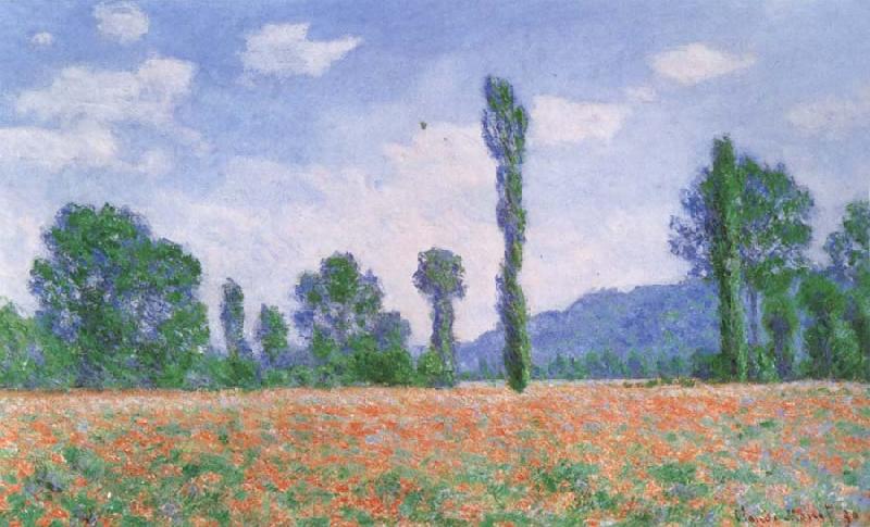 Claude Monet Poppy Field at Giverny China oil painting art